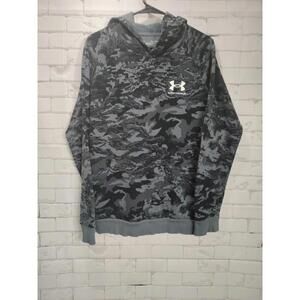 Under Armour Youth XL Hoodie Black / Gray Camo Sweatshirt Pullover Camo